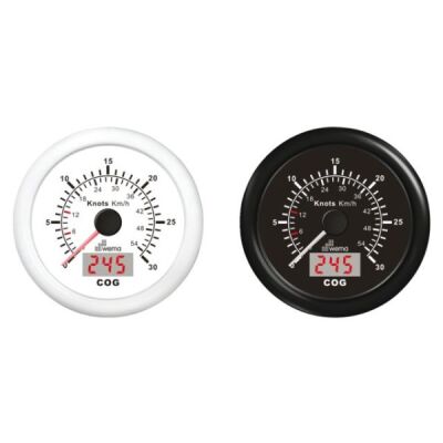 Wema GPS-Speedometer Analog weiß 30kn/54km 21352125