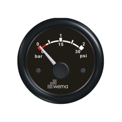 Wema Anzeige Turbo-Manometer 2bar schwarz 21352024